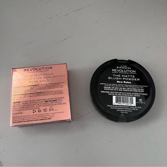Revolution Matte Blush and Flawless Foils Set - New Rules and Rose Gold - Picture 2 of 2